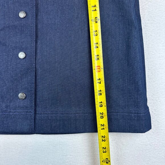 Brooks Brothers Button Denim Chambray Skirts Size 6 Casual Preppy Pinup Classy - Picture 7 of 12